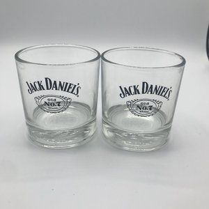 Jack Daniel's Whiskey Glasses Round Lowball